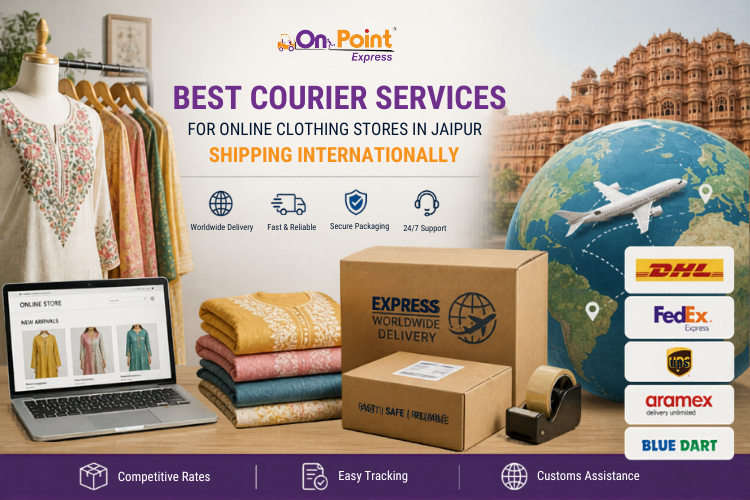 international courier for clothing Jaipur
