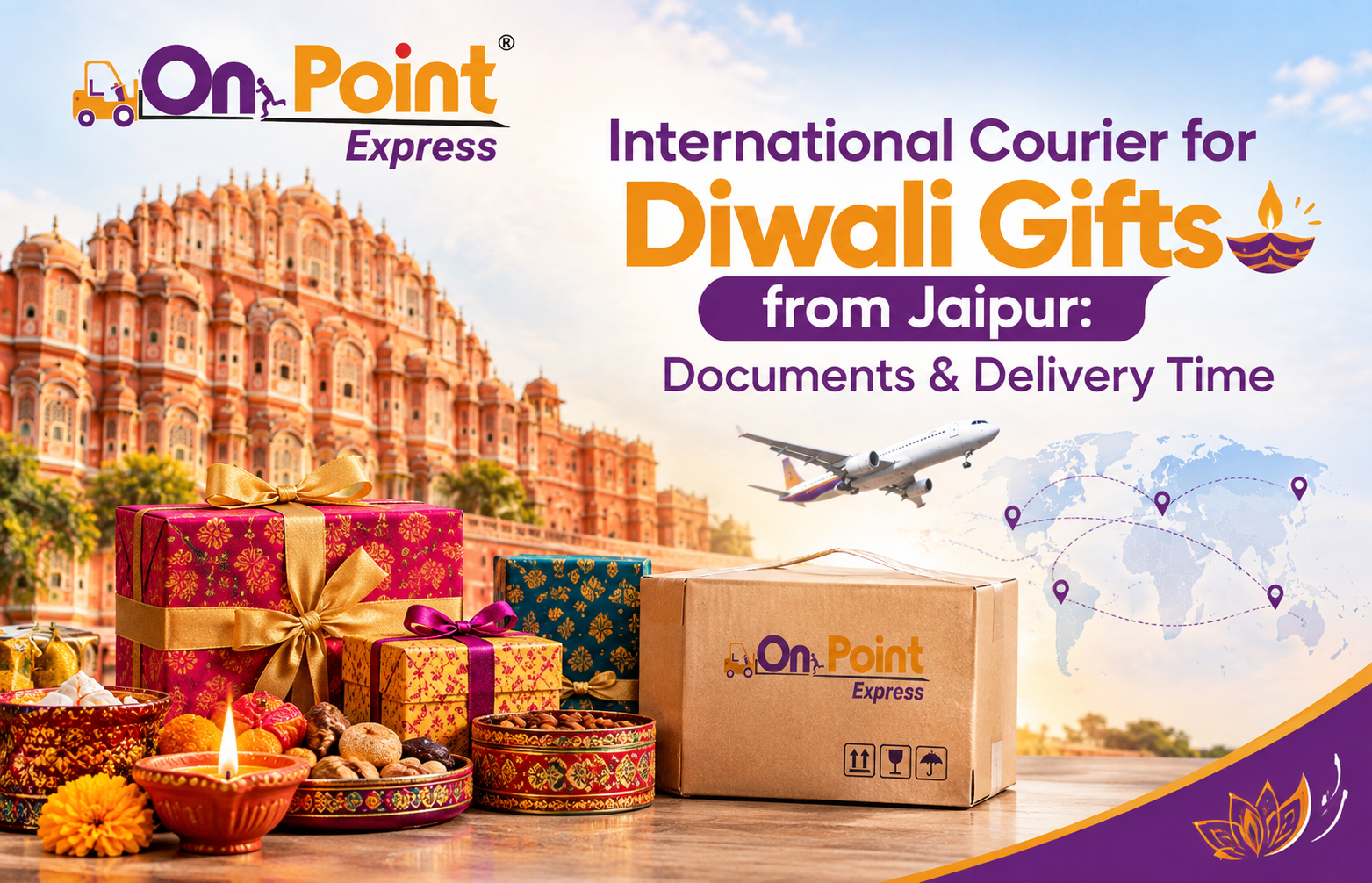 International Courier for Diwali Gifts from Jaipur: Documents & Delivery Time