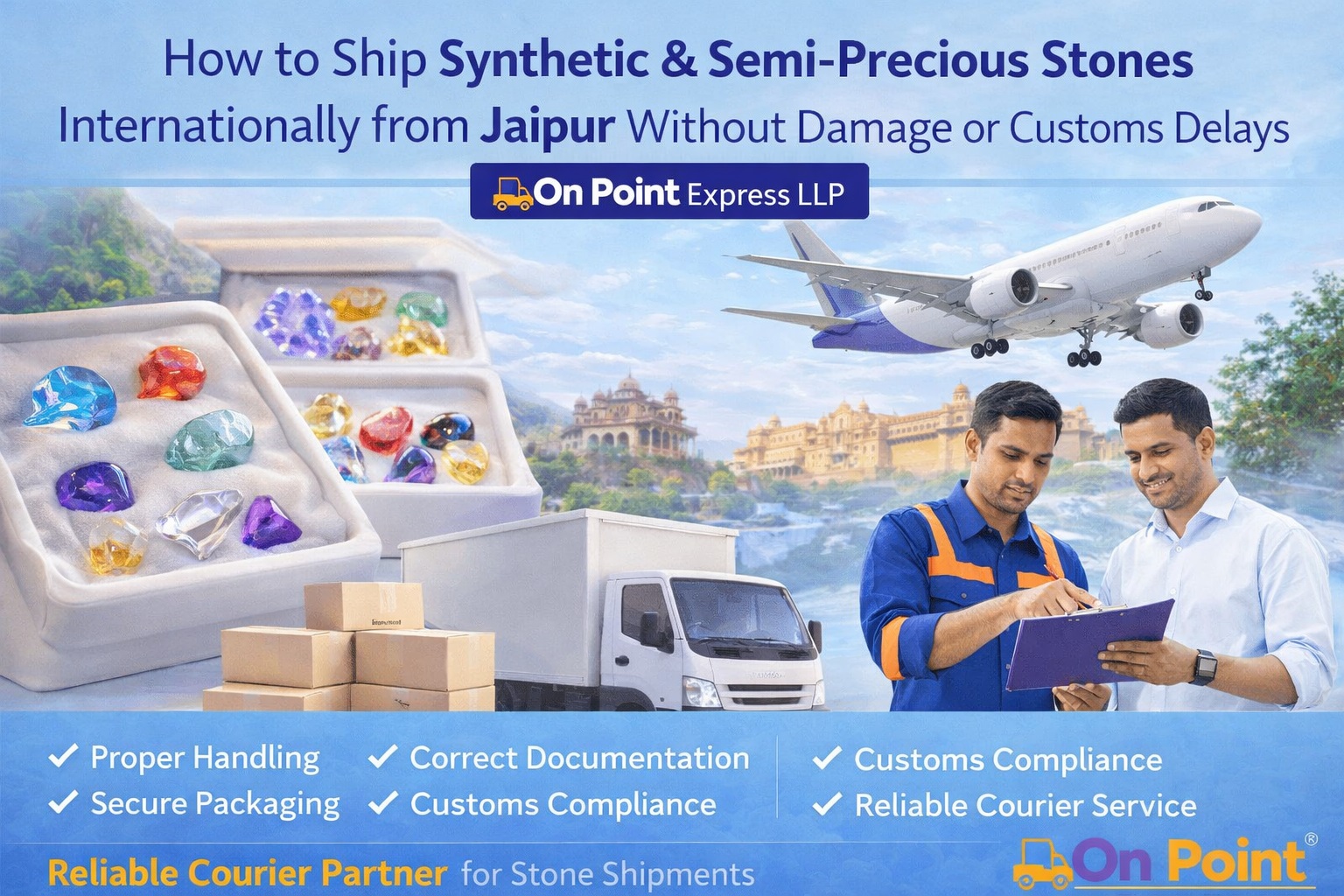 How to Ship Gemstones Internationally from Jaipur Without Damage or Customs Delays